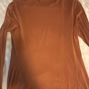 Lululemon Athletica Brown Fitted Long Sleeve Tee